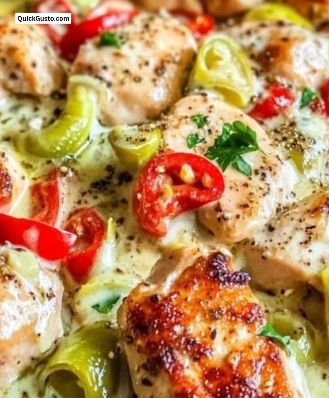 Pepperoncini Chicken Skillet with bright flavors and easy preparation.