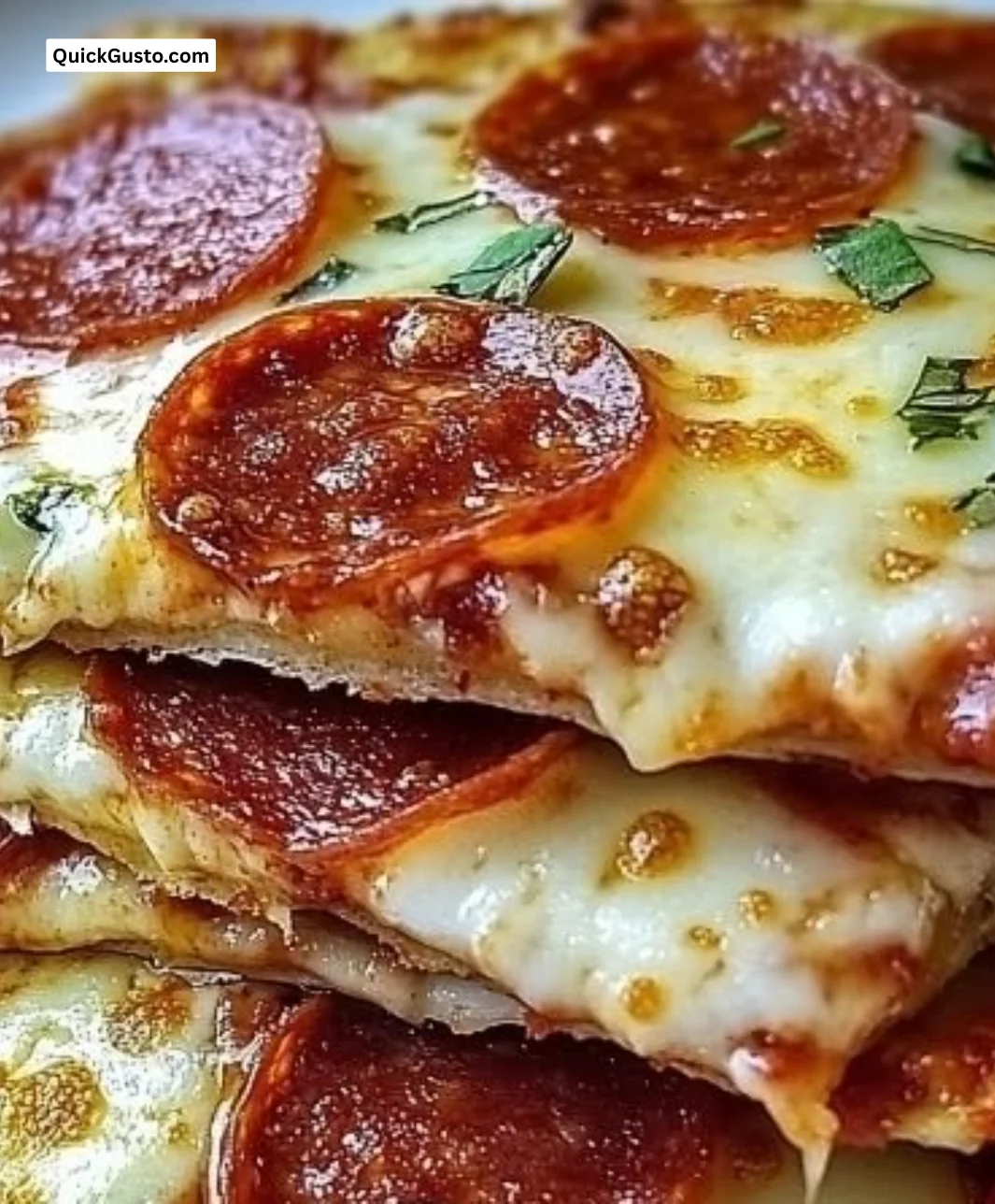 Delicious pepperoni pizza quesadillas served with melted cheese and crispy edges