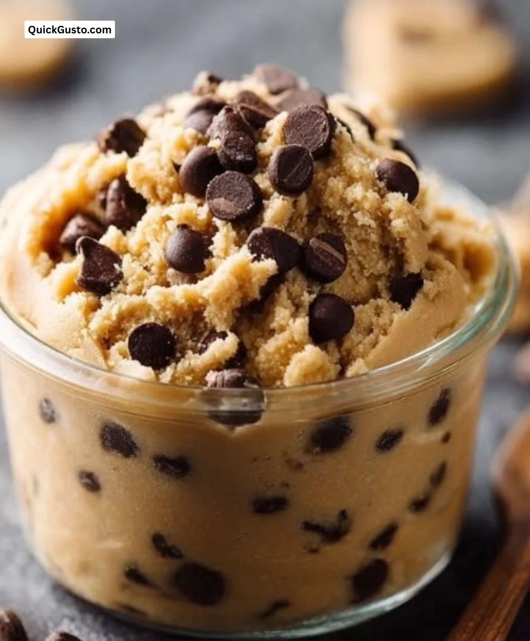 Delicious protein cookie dough in a bowl, perfect for a no-bake treat