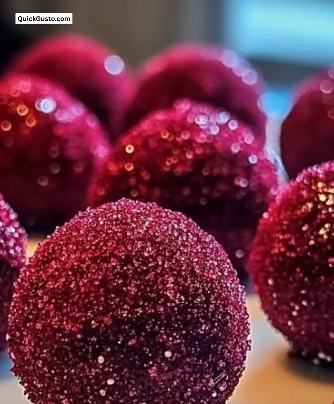 Delicious red velvet truffles with cream cheese frosting filling