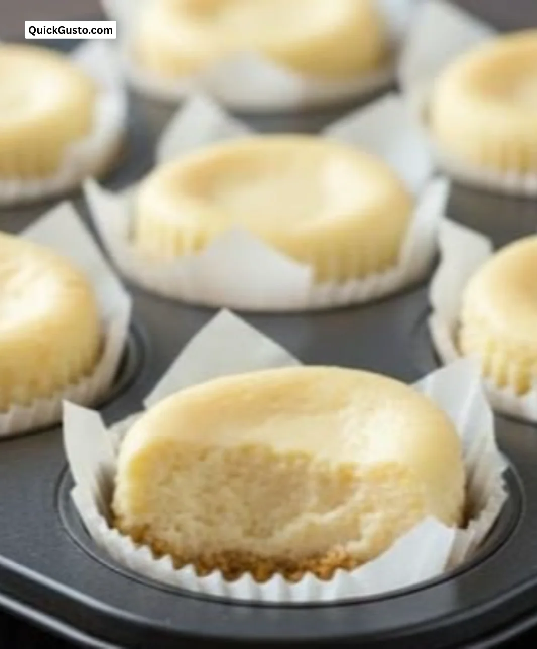 Delicious tiny cheesecakes beautifully arranged on a cozy kitchen table