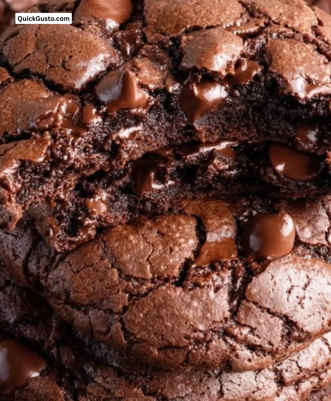 Delicious brownie mix cookies on a baking tray ready to be enjoyed