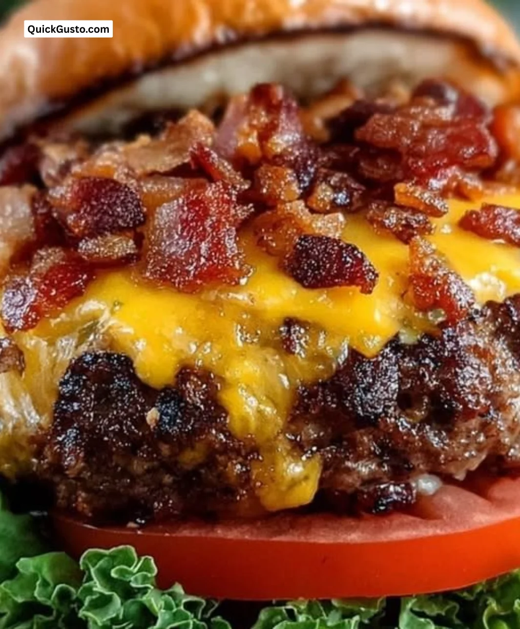 Delicious Crack Burgers recipe showcasing juicy burgers with toppings.
