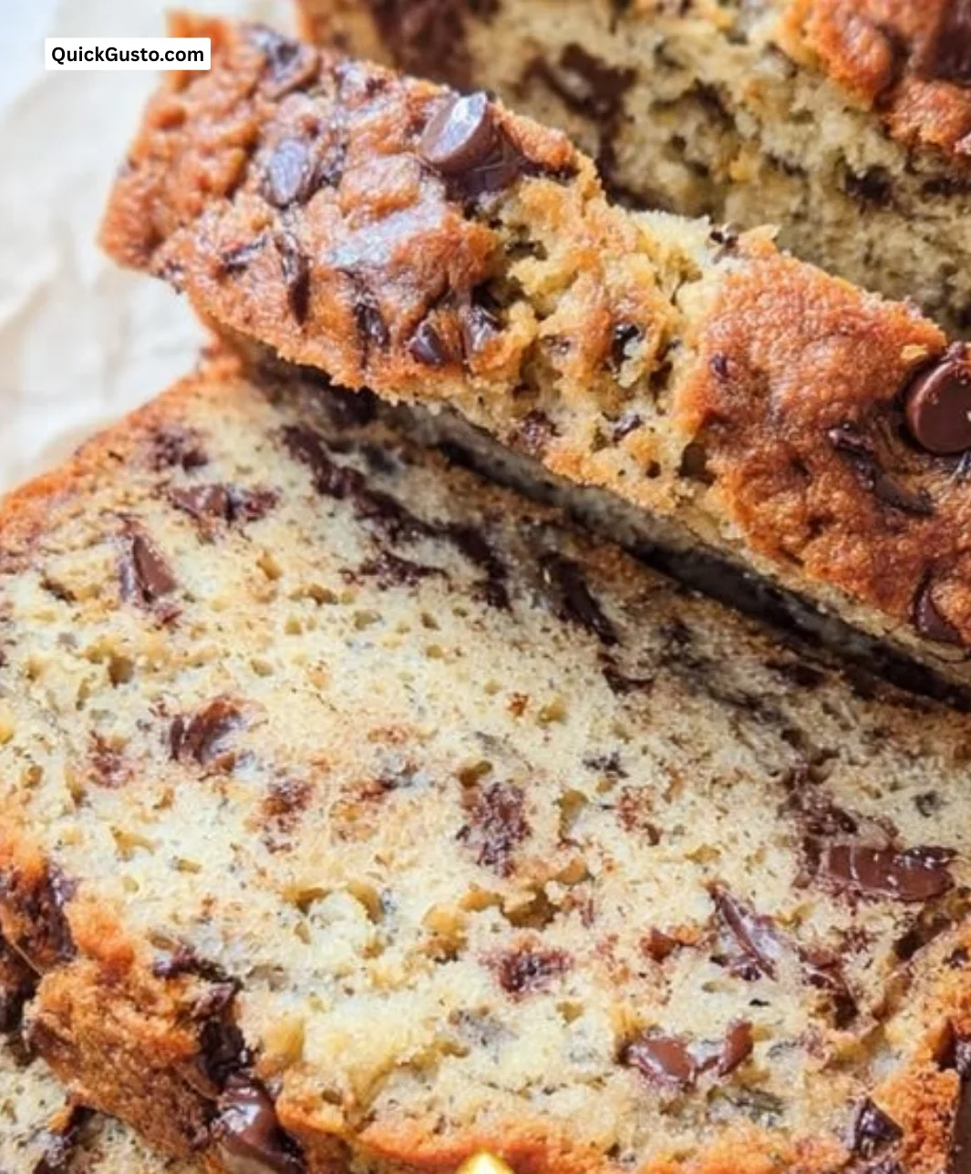 Delicious gluten free banana bread fresh out of the oven