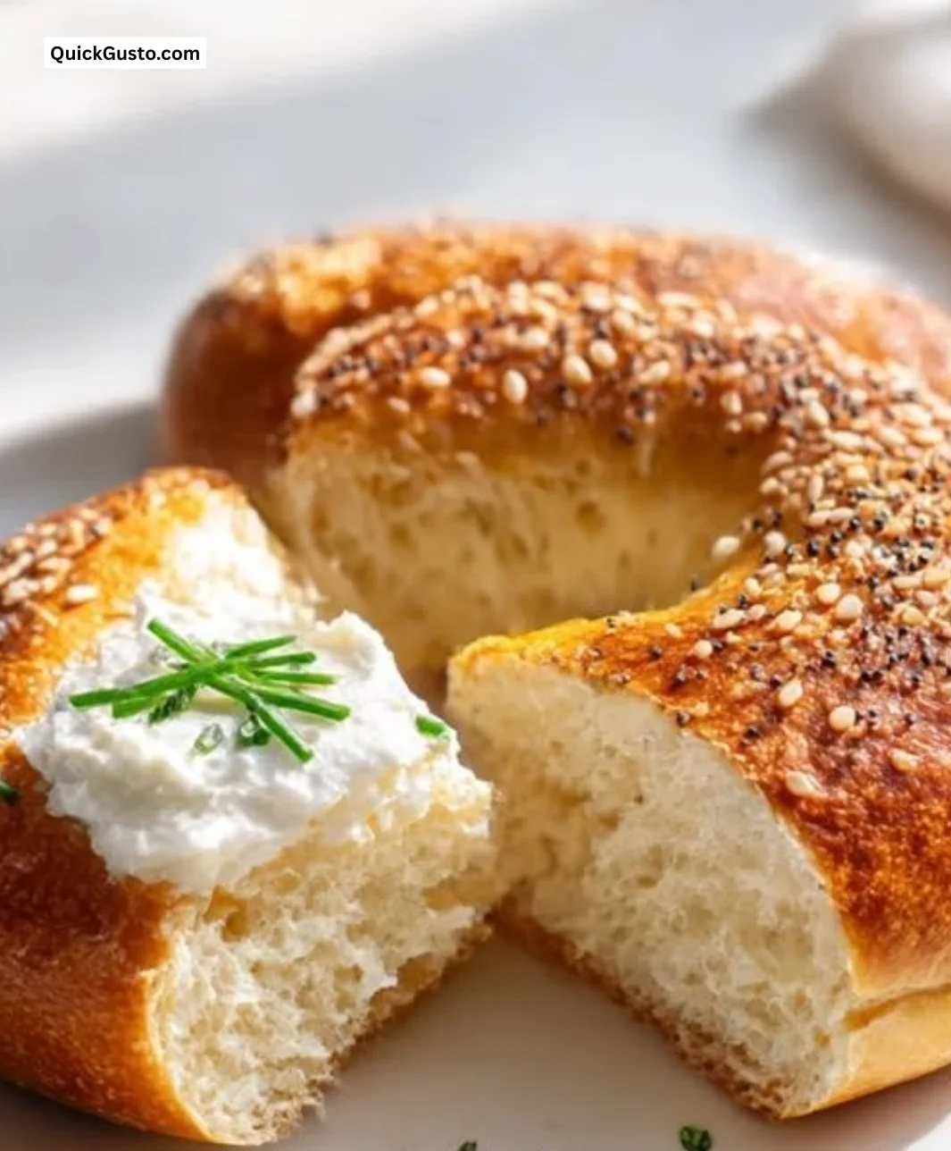 Homemade Greek yogurt bagels fresh out of the oven, no yeast or rising needed.