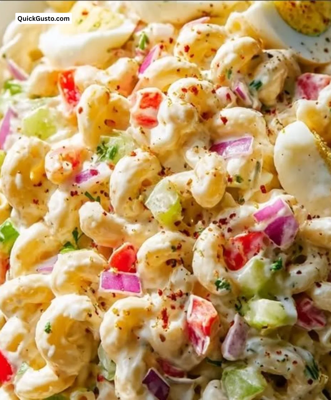 Gordon Ramsay's impressive macaroni salad served on a plate