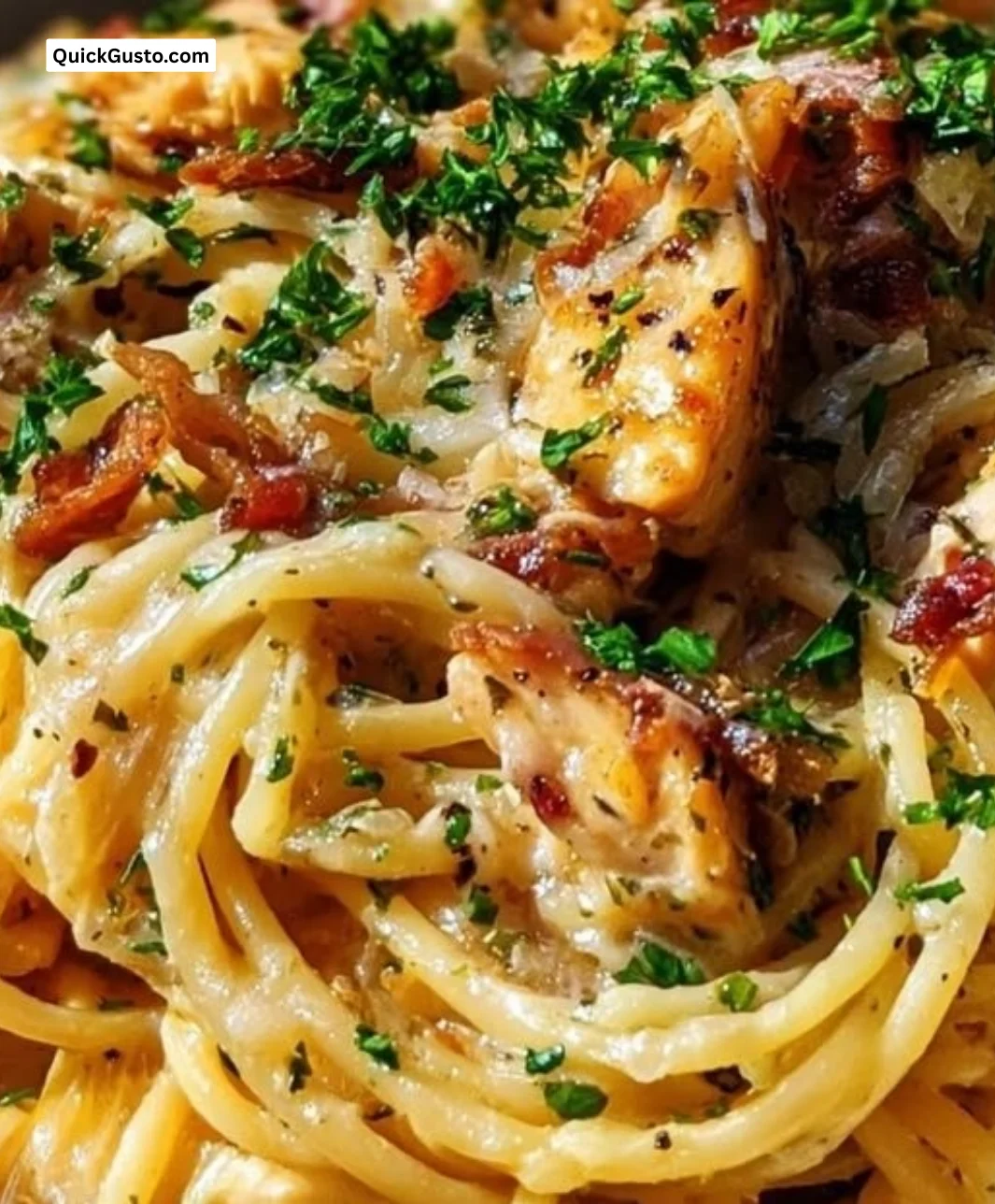 Delicious Magnolia Chicken Spaghetti plated beautifully for a family meal.