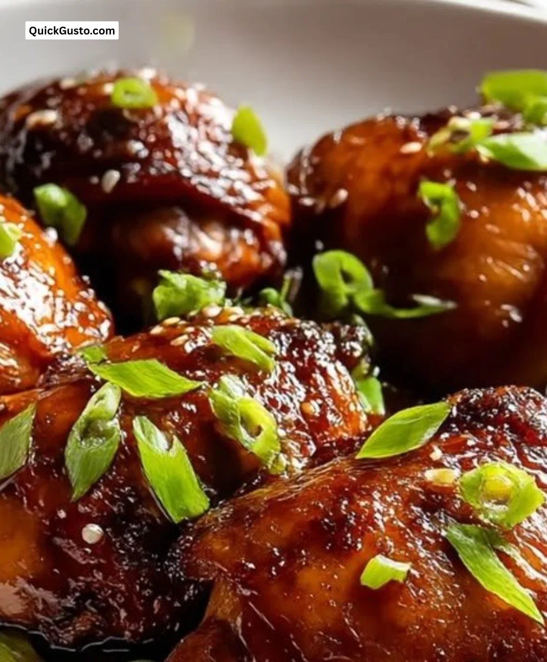 Delicious Hawaiian Shoyu Chicken served on a plate with garnish
