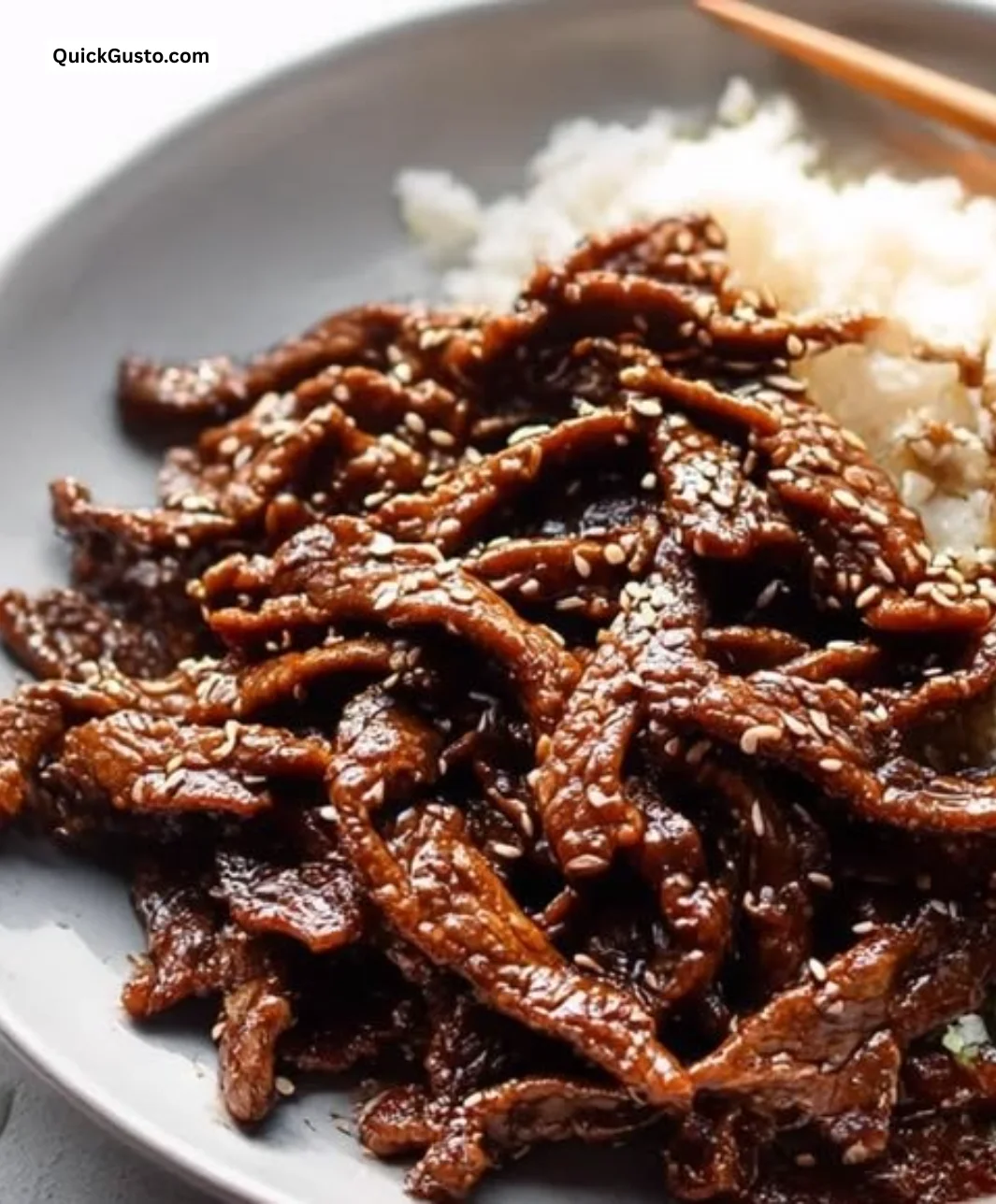 Delicious Keto Beef Bulgogi with a savory glaze served in a bowl.