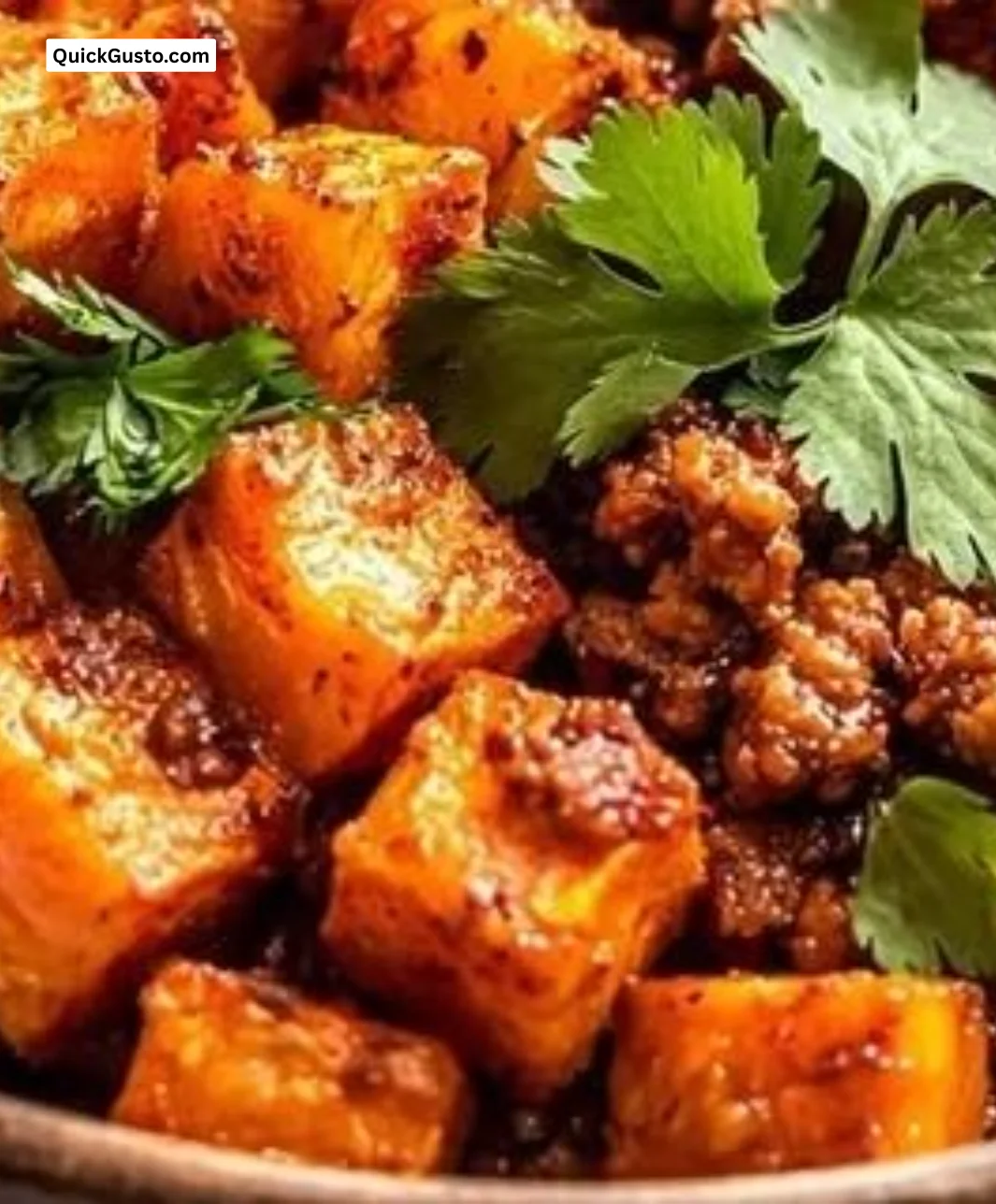 Colorful Sweet Potato Taco Bowl with fresh toppings and ingredients