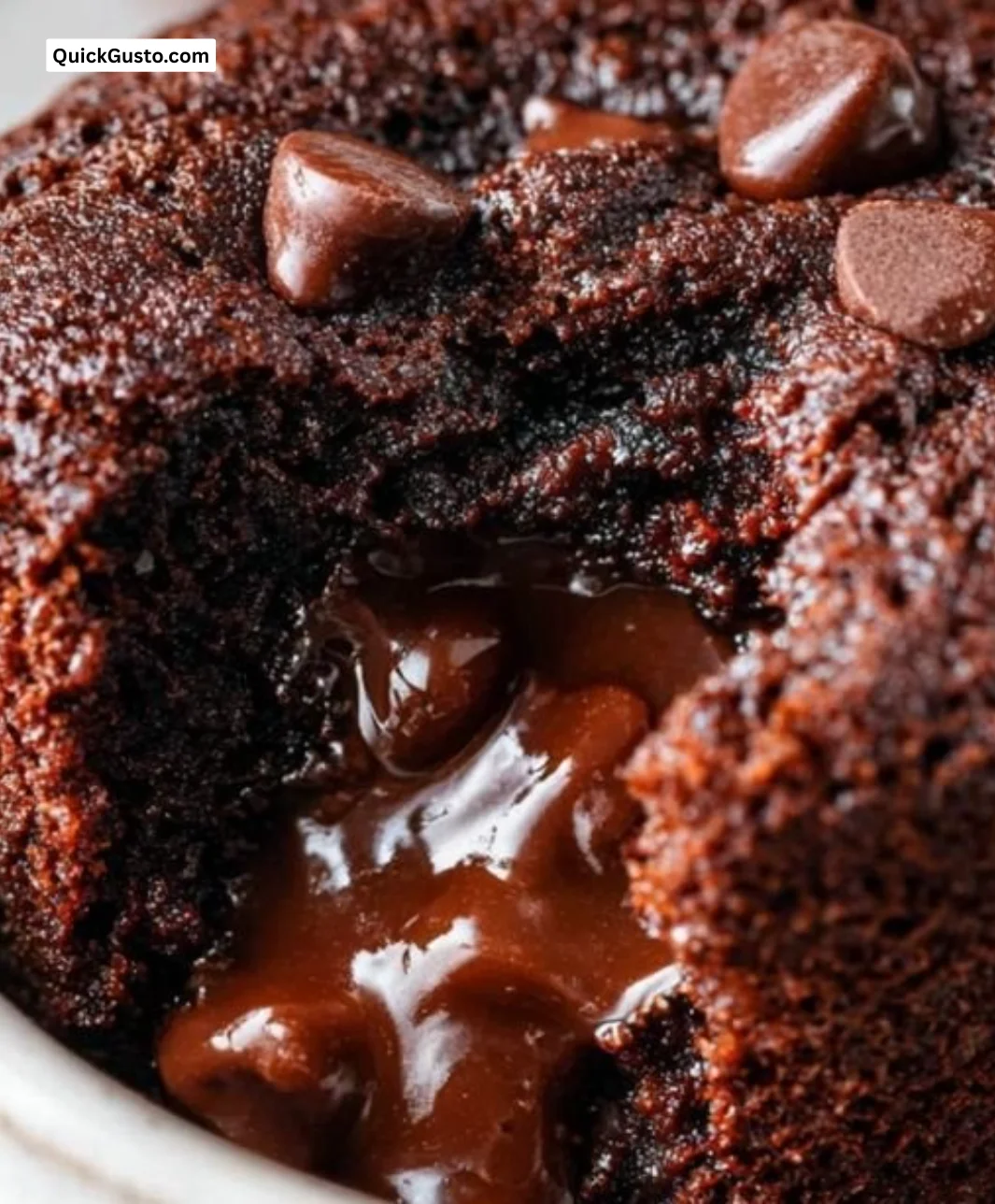 Delicious chocolate mug cake served in a mug for a quick dessert treat