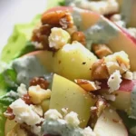 Delicious apple wedge salad with fresh ingredients and vibrant colors