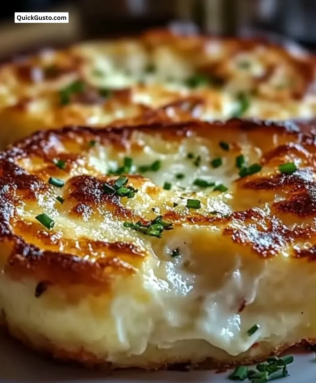 Baked cottage cheese eggs garnished with herbs for a protein-packed breakfast.