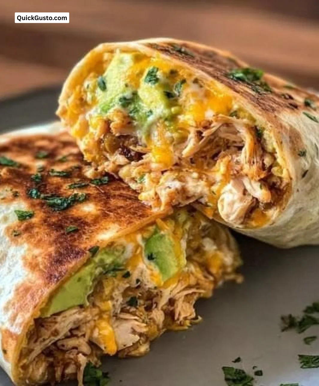 Savory chicken burritos with avocado ranch, perfect for a flavorful meal