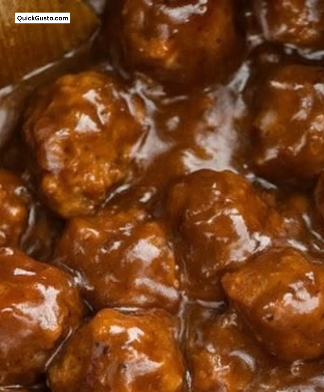 Slow Cooker Salisbury Steak Meatballs served in a bowl