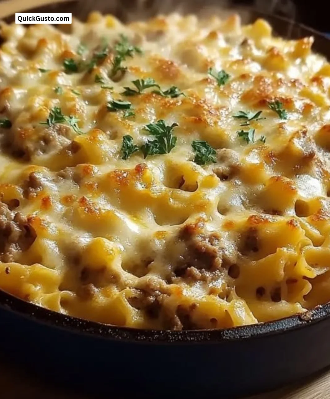 Delicious Amish Country Casserole served for family dinner