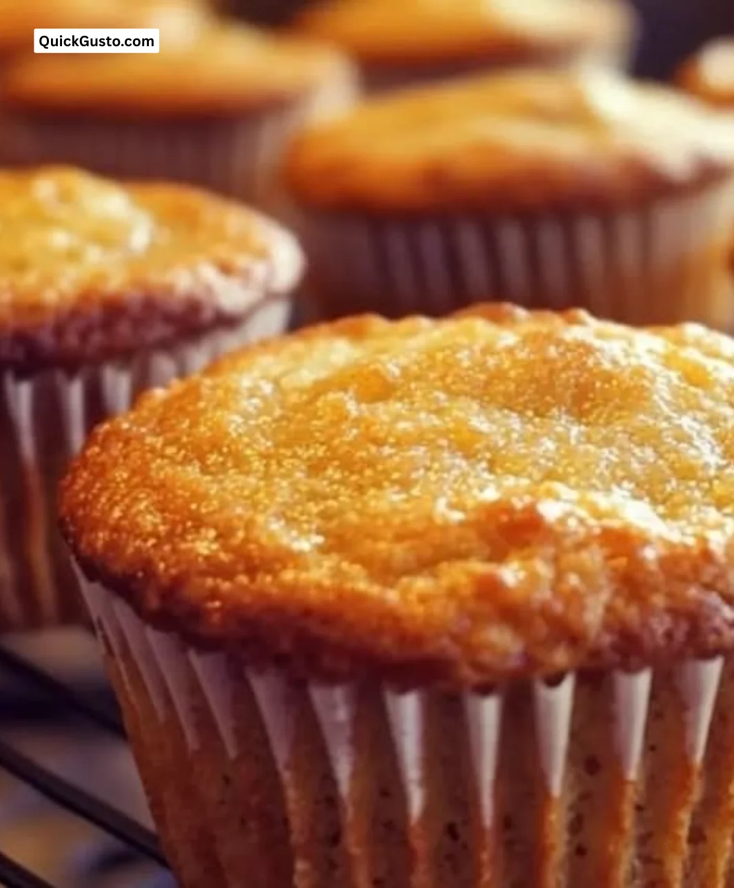 Gluten-free coconut flour banana muffins freshly baked and ready to enjoy