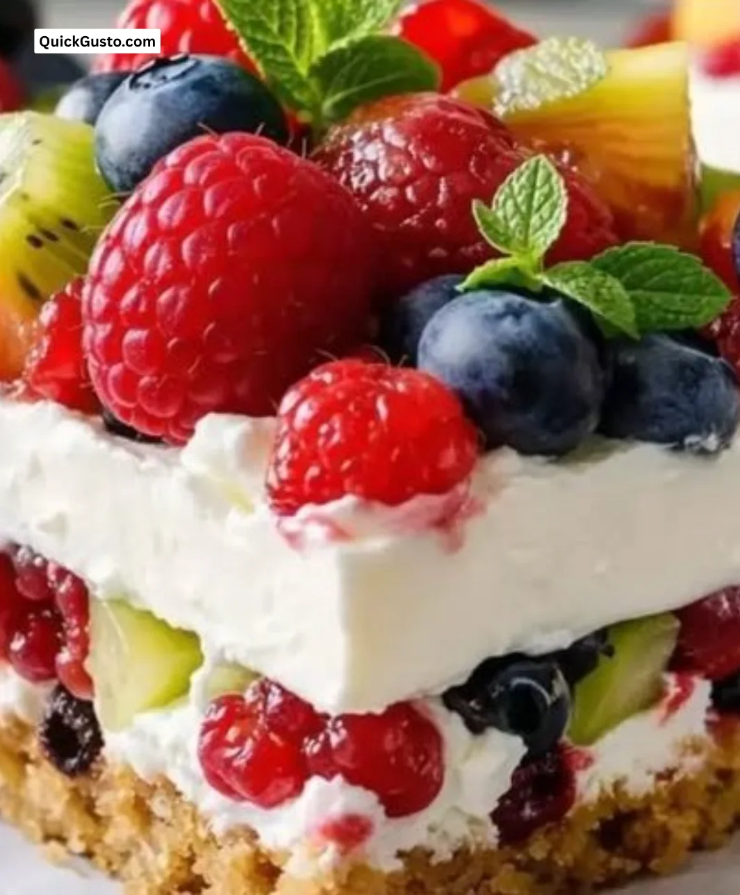 Colorful no-bake summer desserts featuring fresh fruits and creamy textures